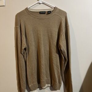 PGA Tour Signature Collection Brown Cashmere Sweater Medium